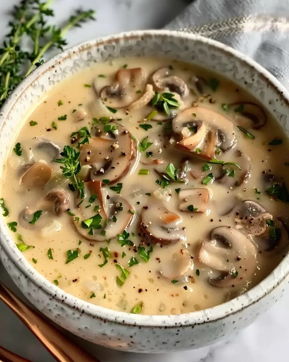 Vegan Cream of Mushroom Soup: A Cozy, Comforting Delight