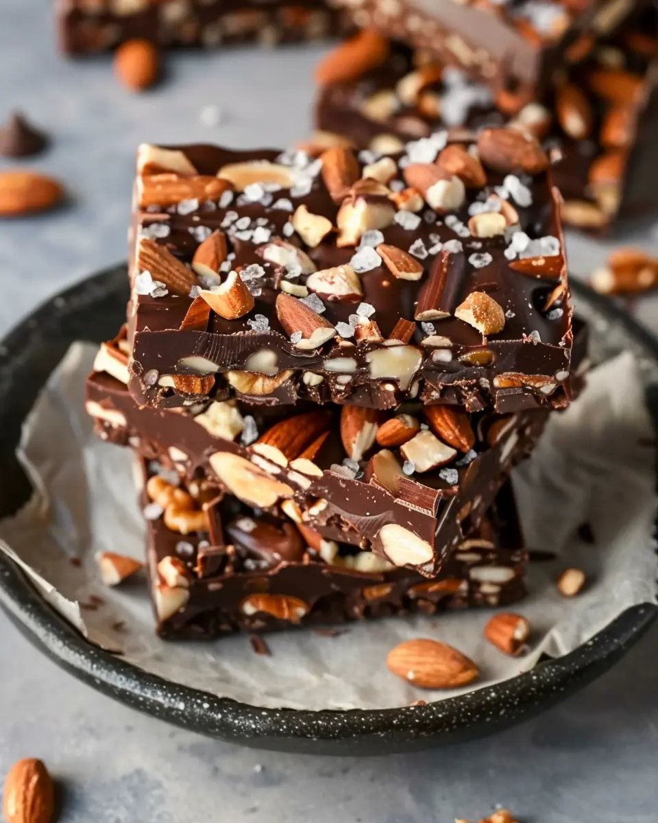 Dark Chocolate and Sea Salt Nut Bars: Indulgent &amp; Easy Recipe