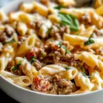 Creamy Rotel Pasta with Ground Beef for Cozy Weeknight Dinners