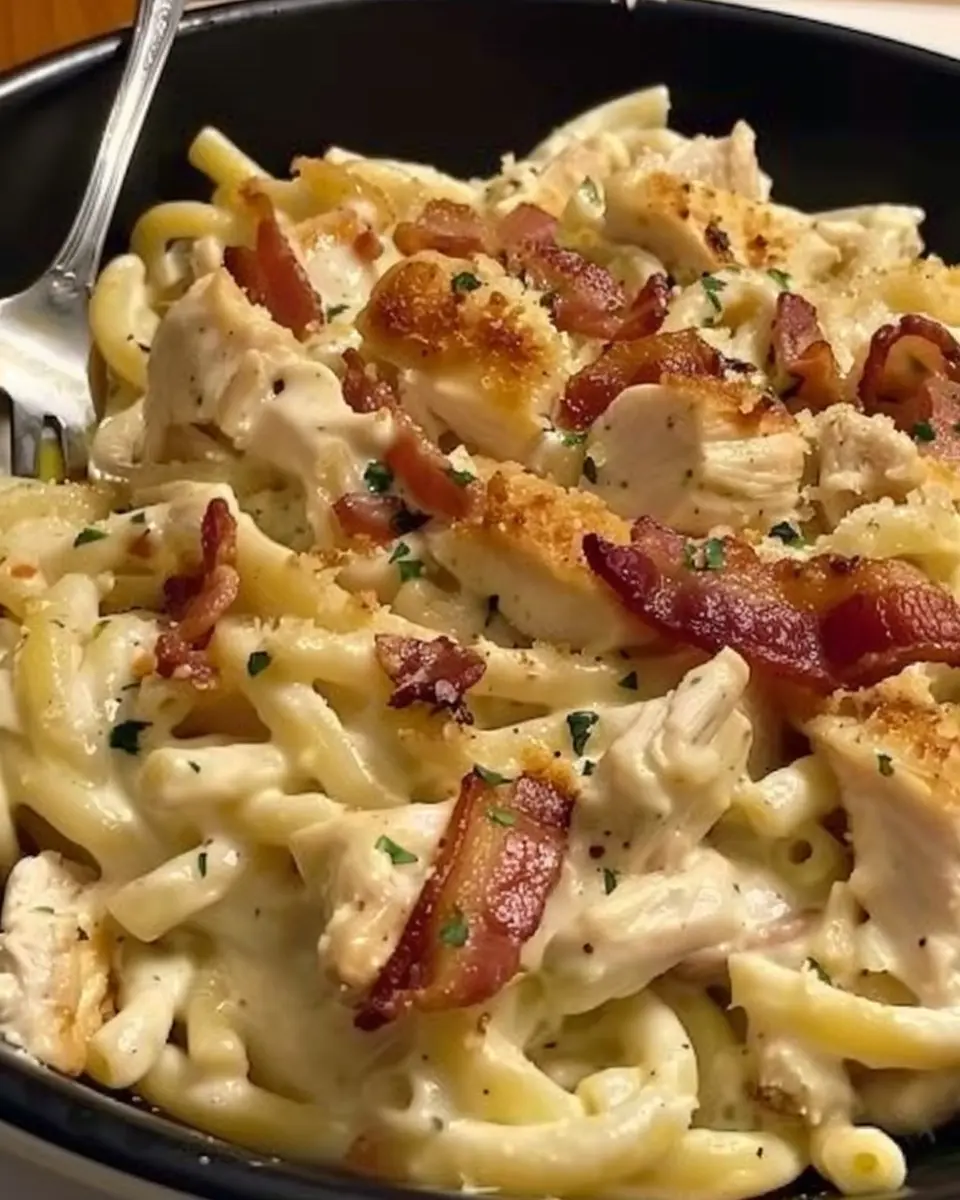 Chicken Bacon Ranch Pasta with Turkey Bacon: A Cozy Delight