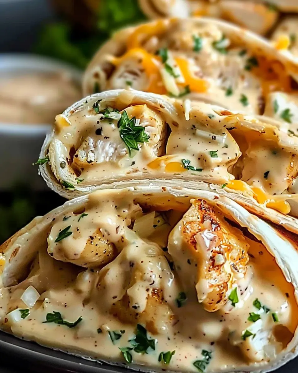 Cheesy Chicken Garlic Wraps: Easy Family-Friendly Delight