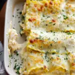 Chicken Alfredo Lasagna Rolls