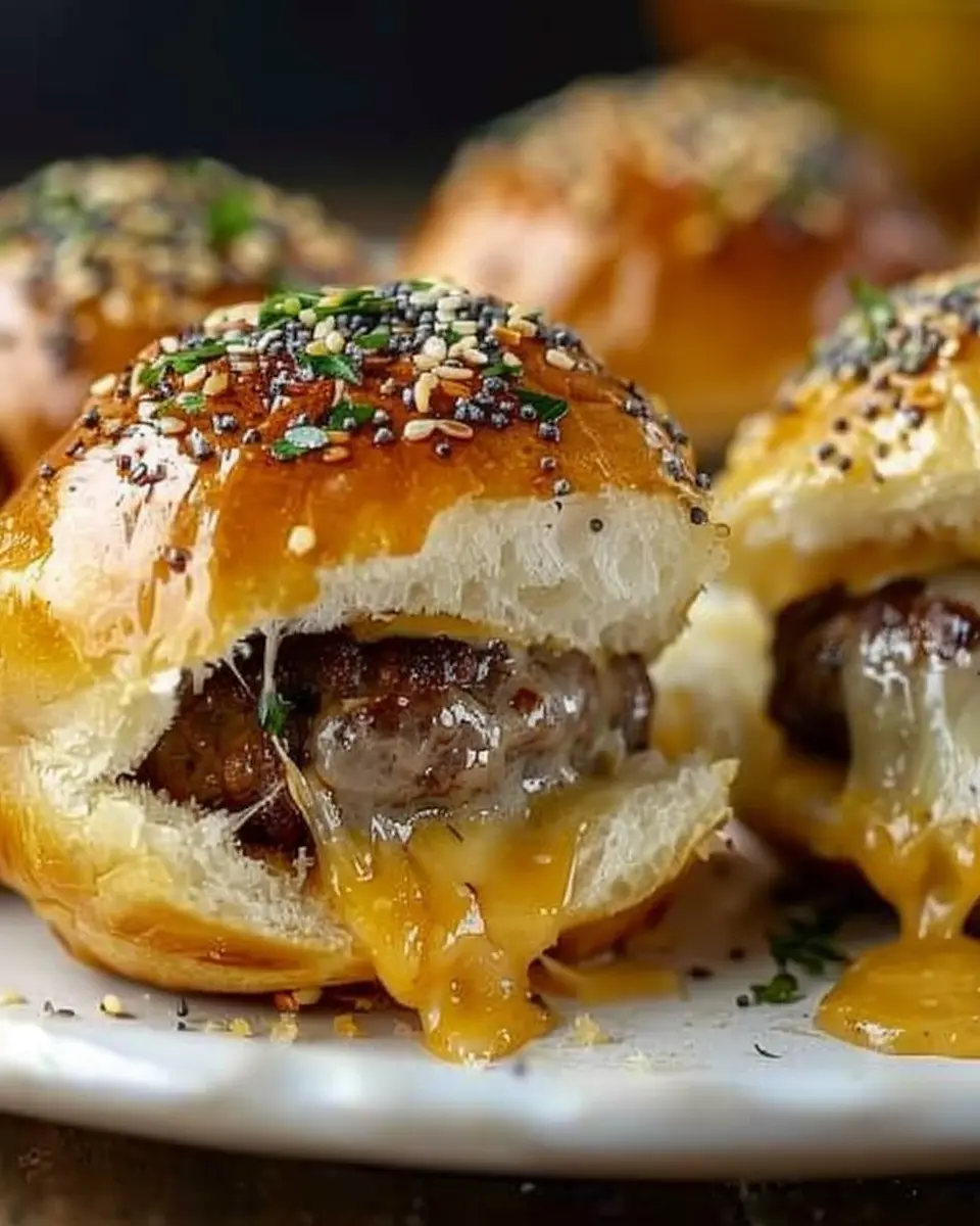 Garlic Parmesan Cheeseburger Bombs Recipe