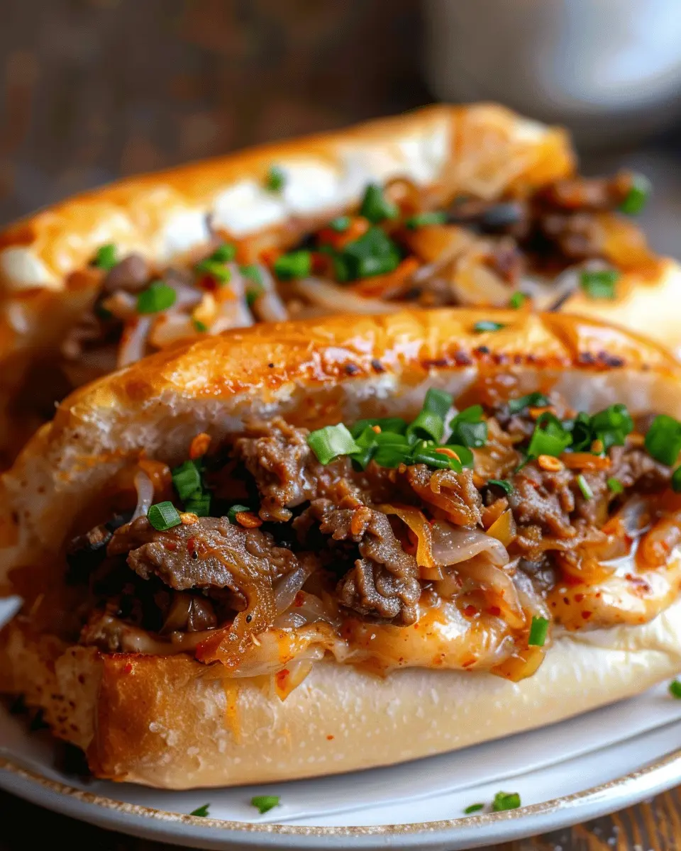 Korean-Inspired Kimchi Bulgogi Cheesesteak: A Flavorful Twist