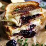 Blackberry Balsamic and Brie Grilled Cheese