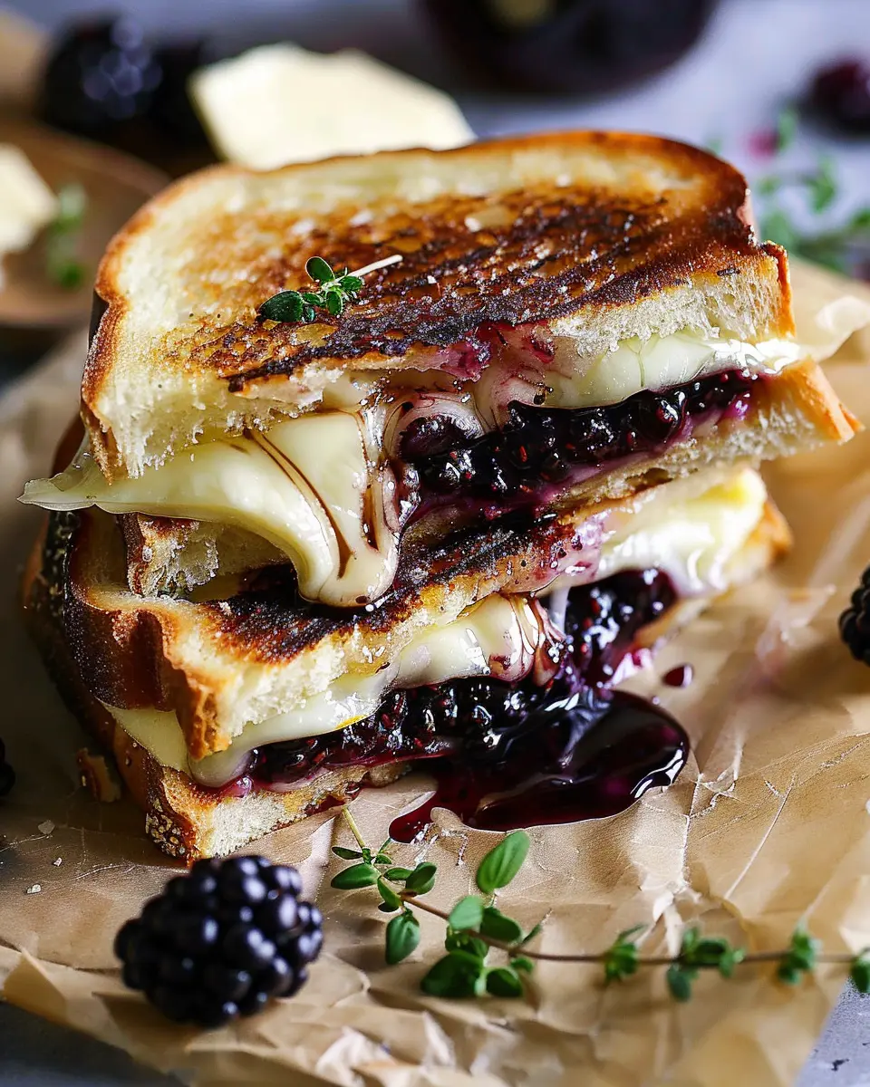 Blackberry Balsamic and Brie Grilled Cheese: An Indulgent Twist