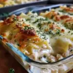 Chicken Alfredo Lasagna Rolls Recipe
