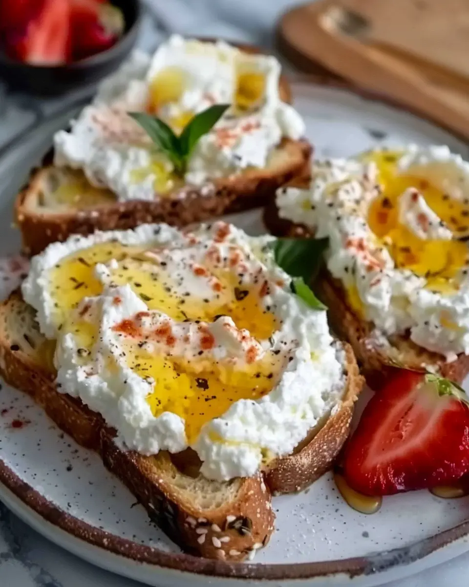 Whipped Ricotta Honey Toast Recipe: A Delightfully Indulgent Treat