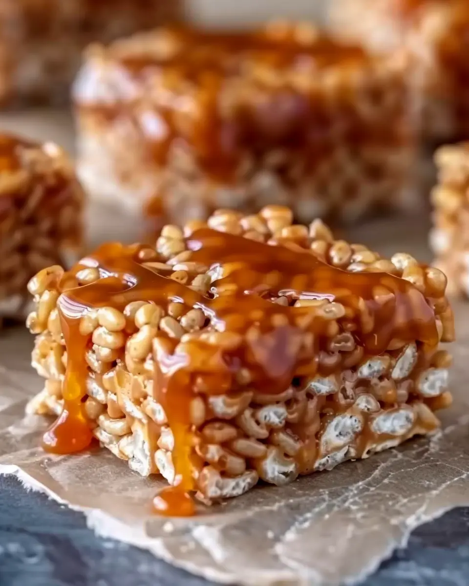 Salted Caramel Rice Krispie Treats: A Sweet &amp; Salty Indulgence