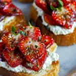 Roasted Strawberry Whipped Ricotta Toast
