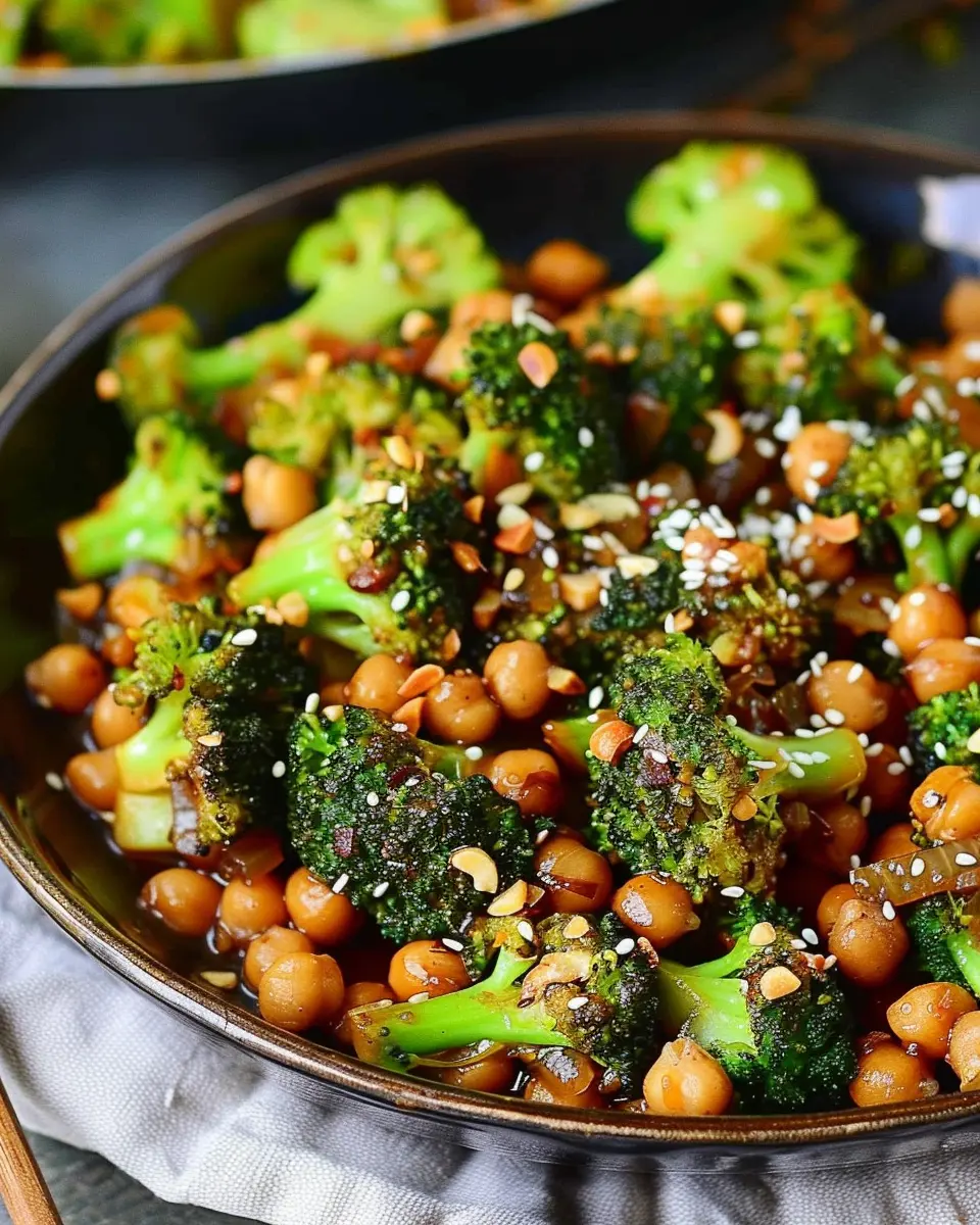 Garlic Broccoli Stir Fry With Chickpeas: A Healthy Delight