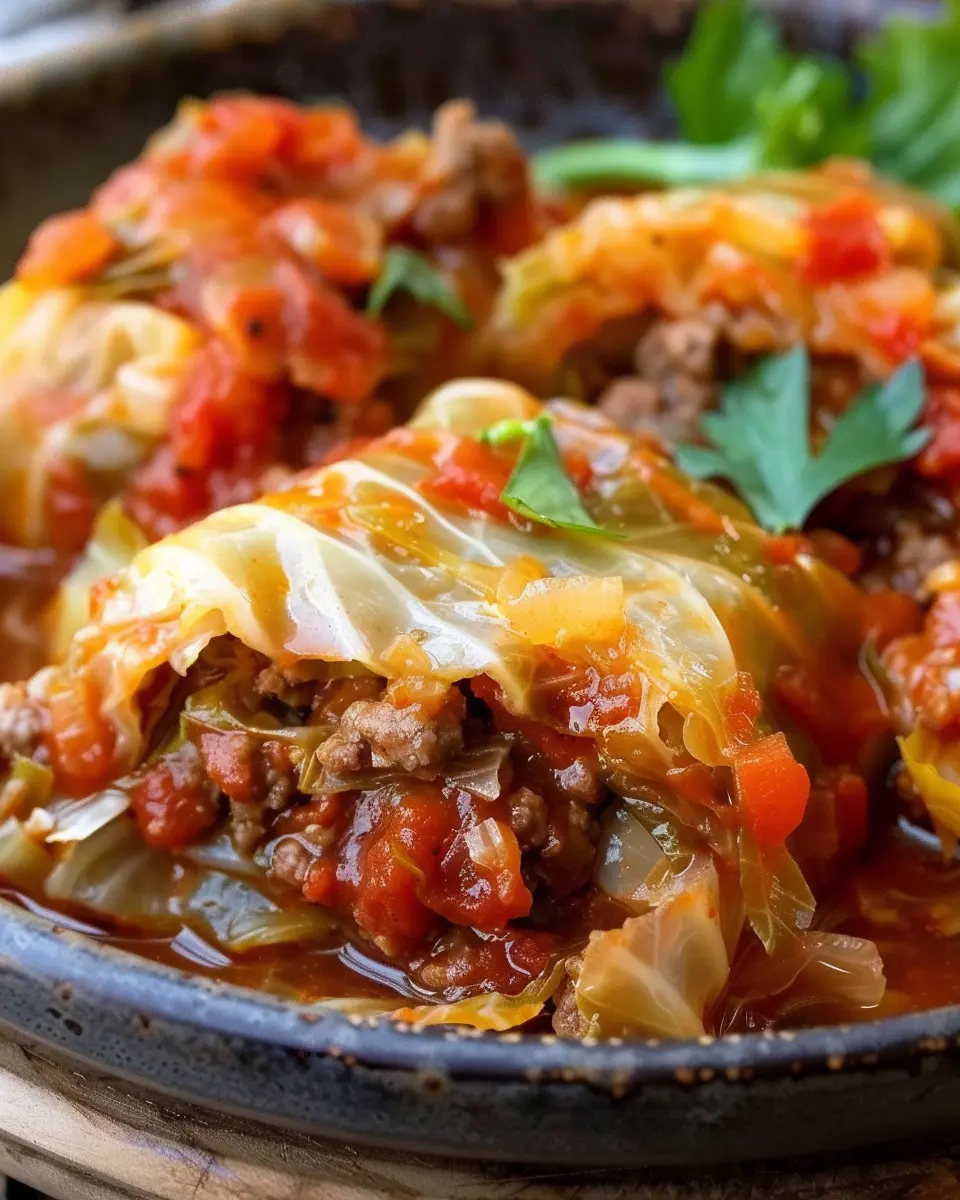 Slow Cooker Unstuffed Cabbage Rolls
