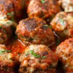 Mozzarella Stuffed Meatballs